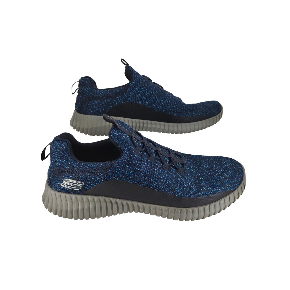 Skechers Sport Elite Flex Hartnell Navy Blue Knit Sneakers Mens 10.5 Activewear